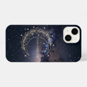 Personnalisé Lune Mystique et Ciel Étoilé  iPhoneケース (裏面横)