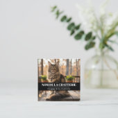 Personnalisée de Chatterie Maine Coon スクエア名刺 (スタンド正面)