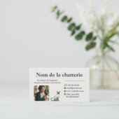 Personnalisée Luxe Photo Élevage de Siamois 名刺 (スタンド正面)