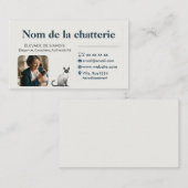 Personnalisée Luxe Photo Élevage de Siamois 名刺 (正面/裏面)
