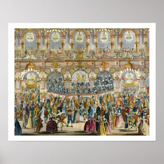 Perspective View of the Ballroom, constructed in t ポスター (正面)
