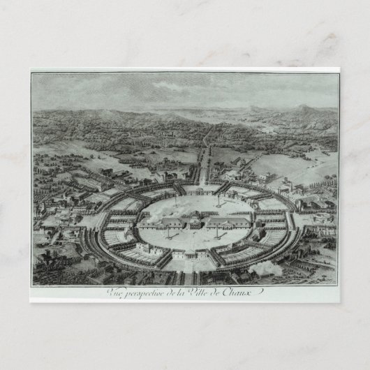 Perspective View of the Town of the Chaux, c.1804 ポストカード (正面)