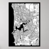 Perth Australia Map ポスター (正面)