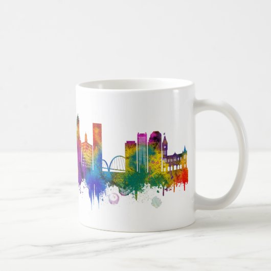 Perth Australia Skyline コーヒーマグカップ (右)