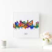 Perth Australia Skyline スクエア壁時計 (ホーム)