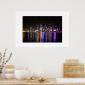 Perth CBD by Night ポスター (キッチン)