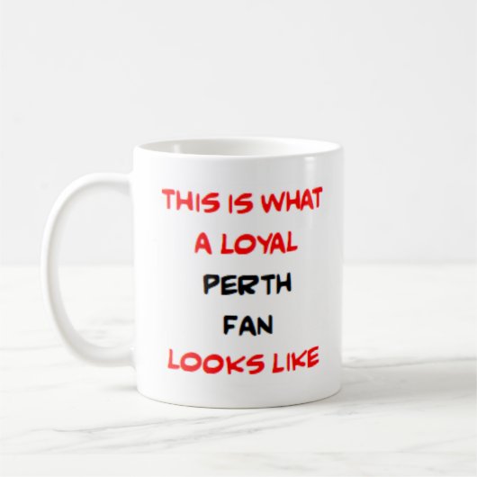perth fan, loyal コーヒーマグカップ (左)