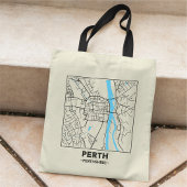 Perth, Scotland City Map Tote Ba トートバッグ