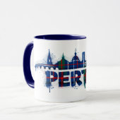 Perth Scotland Tartan Mug Scottish  マグカップ (正面左)