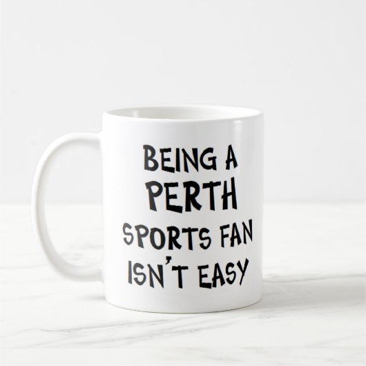 perth sports fan, being コーヒーマグカップ (左)