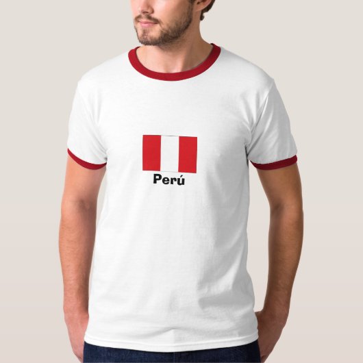 Perúの国旗 Tシャツ (正面)