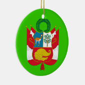 PERU*のカスタムな紋章付き外衣 セラミックオーナメント (右)