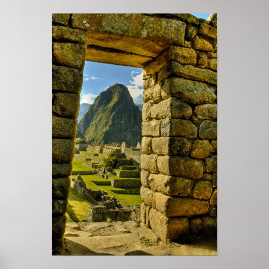 Peru, Andes, Andes Mountains, Machu Picchu, ポスター (正面)