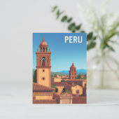 Peru Cityscape Travel ポストカード (スタンド正面)