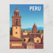 Peru Cityscape Travel ポストカード (正面)