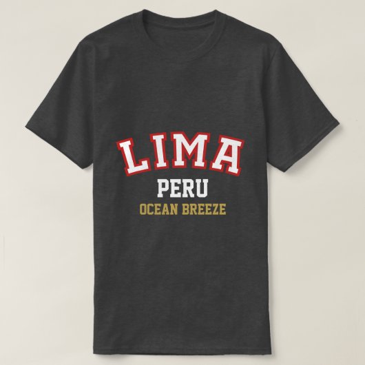 Peru Dark Style T-Shirt Tシャツ (デザイン正面)