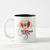 Peru en mi Corazon Peruvian Pride  ツートーンマグカップ (左)