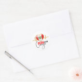 Peru en mi Corazon Peruvian Pride  ラウンドシール (封筒)