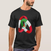 Peru Flag Italy Grown Ring Marriage Wedding Tシャツ (正面)