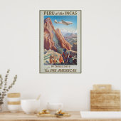 Peru of The Incas In Three Days Via Pan American ポスター (キッチン)
