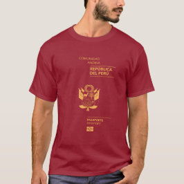 Peru passport tシャツ