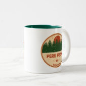Peru Peak Wilderness Vermont ツートーンマグカップ (正面右)