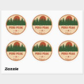 Peru Peak Wilderness Vermont ラウンドシール (シート)