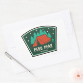 Peru Peak Wilderness Vermont Camping 長方形シール (封筒)