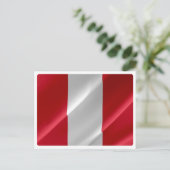 Peru - Peruvian Waving Flag - ポストカード (スタンド正面)