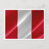 Peru - Peruvian Waving Flag - ポストカード (正面)