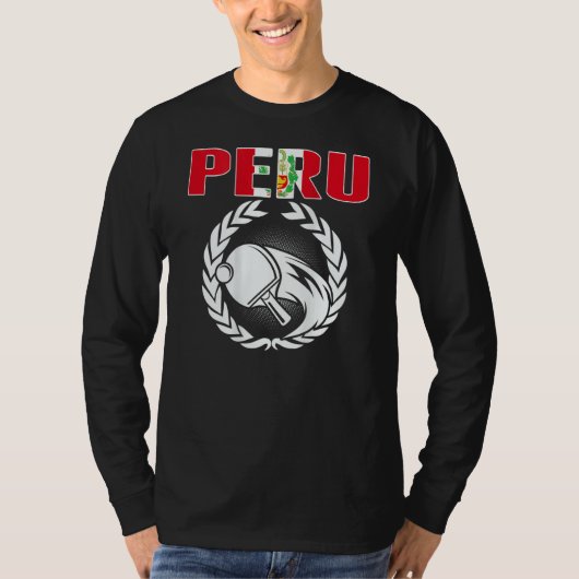 Peru Ping Pong   Peruvian Table Tennis Team Suppor Tシャツ (正面)