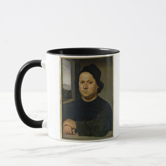 Perugino、c.1504 (木のテンペラ)のポートレート マグカップ (左)