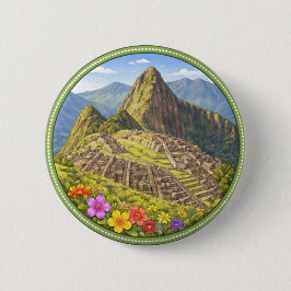 Peru's Machu Picchu 缶バッジ