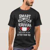 Peruvian Flag Native Pride Peru Peruvian Roots Tシャツ (正面)