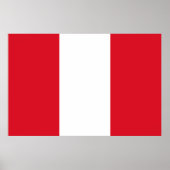 Peruvian Flag (Peru) ポスター (正面)