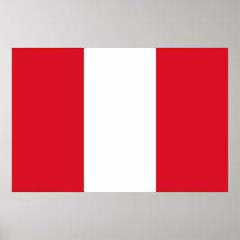 Peruvian Flag (Peru) ポスター