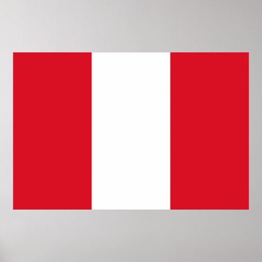Peruvian Flag (Peru) ポスター (正面)