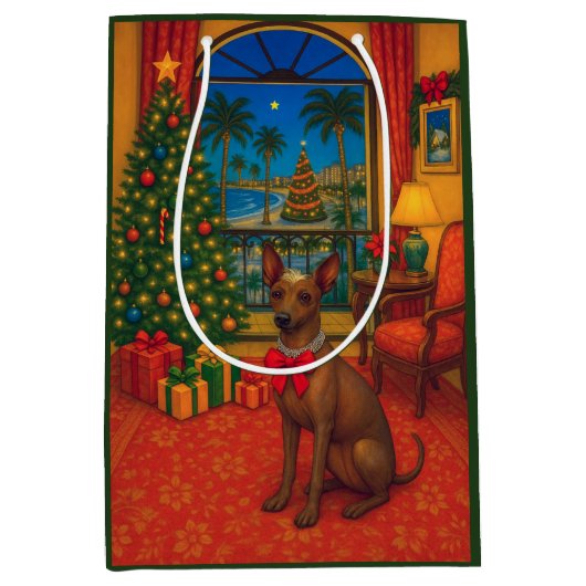 Peruvian Inca Orchid Holiday  ミディアムペーパーバッグ (正面)