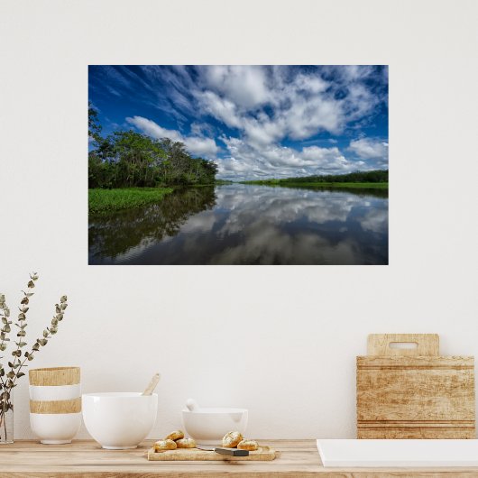 Peruvian Jungle Reflections ポスター (キッチン)