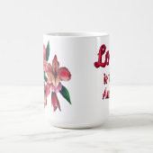 Peruvian Lily Love is the answer love mug コーヒーマグカップ (中央)