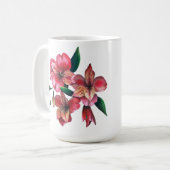 Peruvian Lily Love is the answer love mug コーヒーマグカップ (正面左)