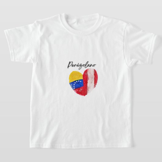 “Peruzolano” – Orgullo Perú-Venezuela Tシャツ (レイダウン)