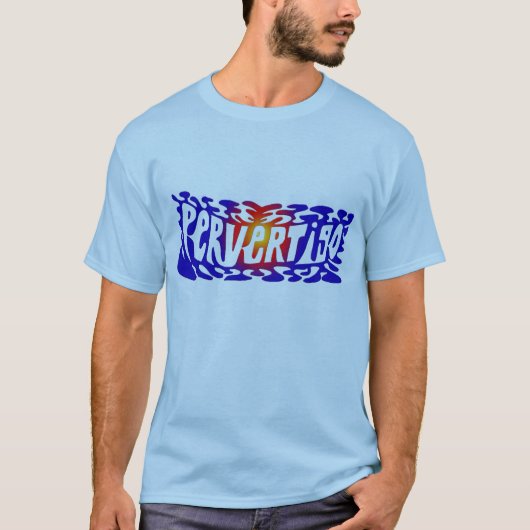 pervertigoの青 tシャツ (正面)