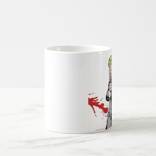 Pervo-Krisの貯蔵所はマグの後をつけます コーヒーマグカップ (中央)