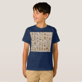 Pesachのための子供の海軍Matzohのティー Tシャツ (正面フル)