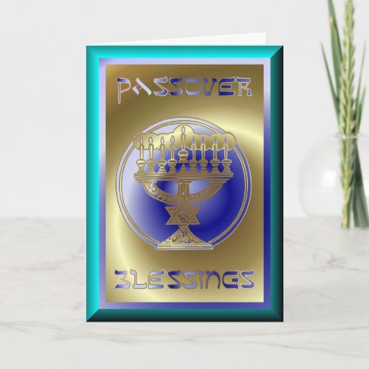 Pesachの過ぎ越しの祝いのユダヤ人の休日 カード (正面)