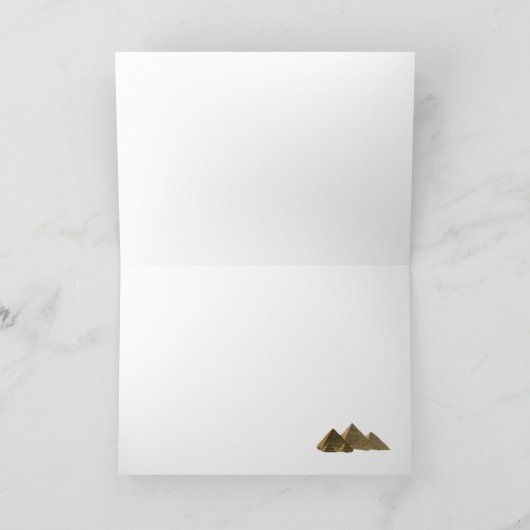 Pesach Greeting Card Happy Passover in Hebrew カード (内部)