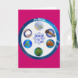 Pesach Sederのプレートカード シーズンカード