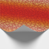 Pescaraの火の赤い黄色 ラッピングペーパー (角)