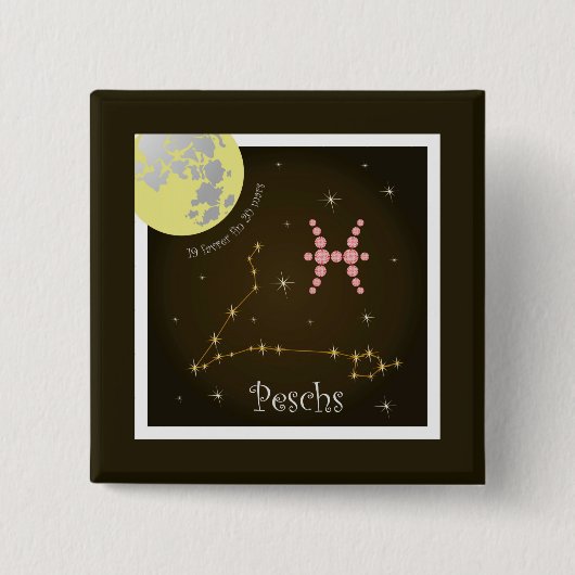 Peschs 19 faver fin 20火星ボタン 缶バッジ (正面)